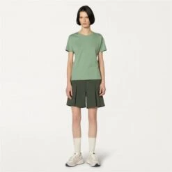 K-way Short Femme Randonnée Noise Twill Green Blackish 9 K-way Short Femme Randonnée Noise Twill Green Blackish -Maison Mode Magasin k way short femme randonnee noise twill green blackish 2
