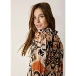 Summum Woman Chemisier Imprimé Ethnic -Maison Mode Magasin summum woman chemisier imprime ethnic 2