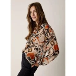 Summum Woman Chemisier Imprimé Ethnic -Maison Mode Magasin summum woman chemisier imprime ethnic 4